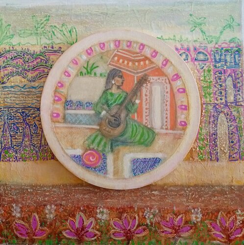 Afternoon Raag von Nalini Shanthi Cook, Malerei kaufen auf Singulart