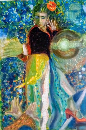 Red shoe van Nalini Shanthi Cook, Schilderij te koop op Singulart