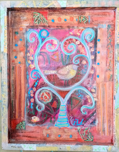 Saffron van Nalini Shanthi Cook, Schilderij te koop op Singulart