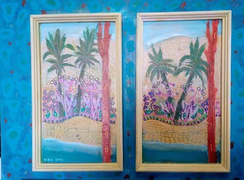 Windows Tropicana di Nalini Shanthi Cook, Pittura in vendita su Singulart