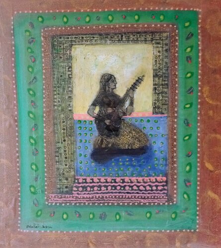 Shevanthi: Series 5 Look East by Nalini Shanthi Cook, Painting for Sale on Singulart