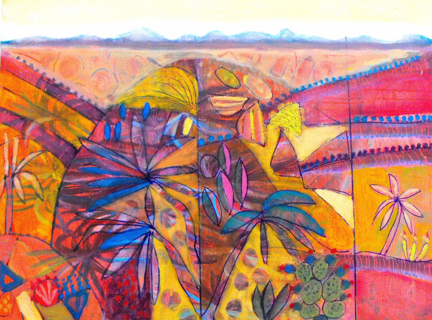 Tribal 3: series 2 landscape Nalini Shanthi Cook