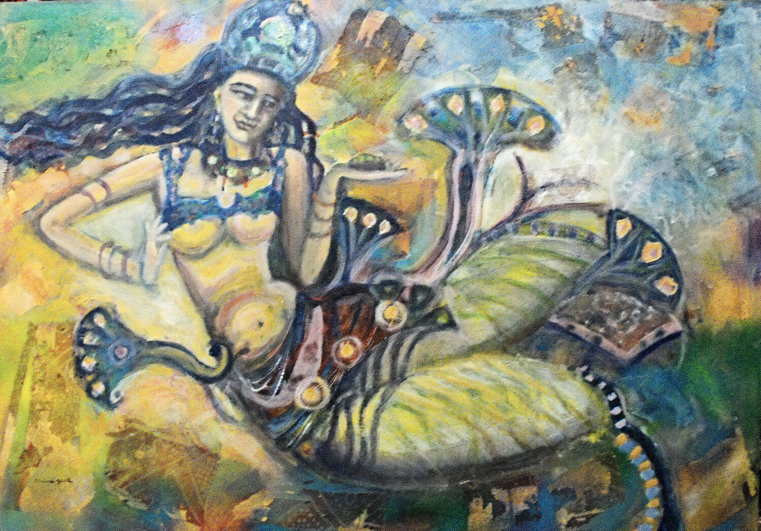 she brings me Tibetan tea: series 5 look East, woman Nalini Shanthi Cook