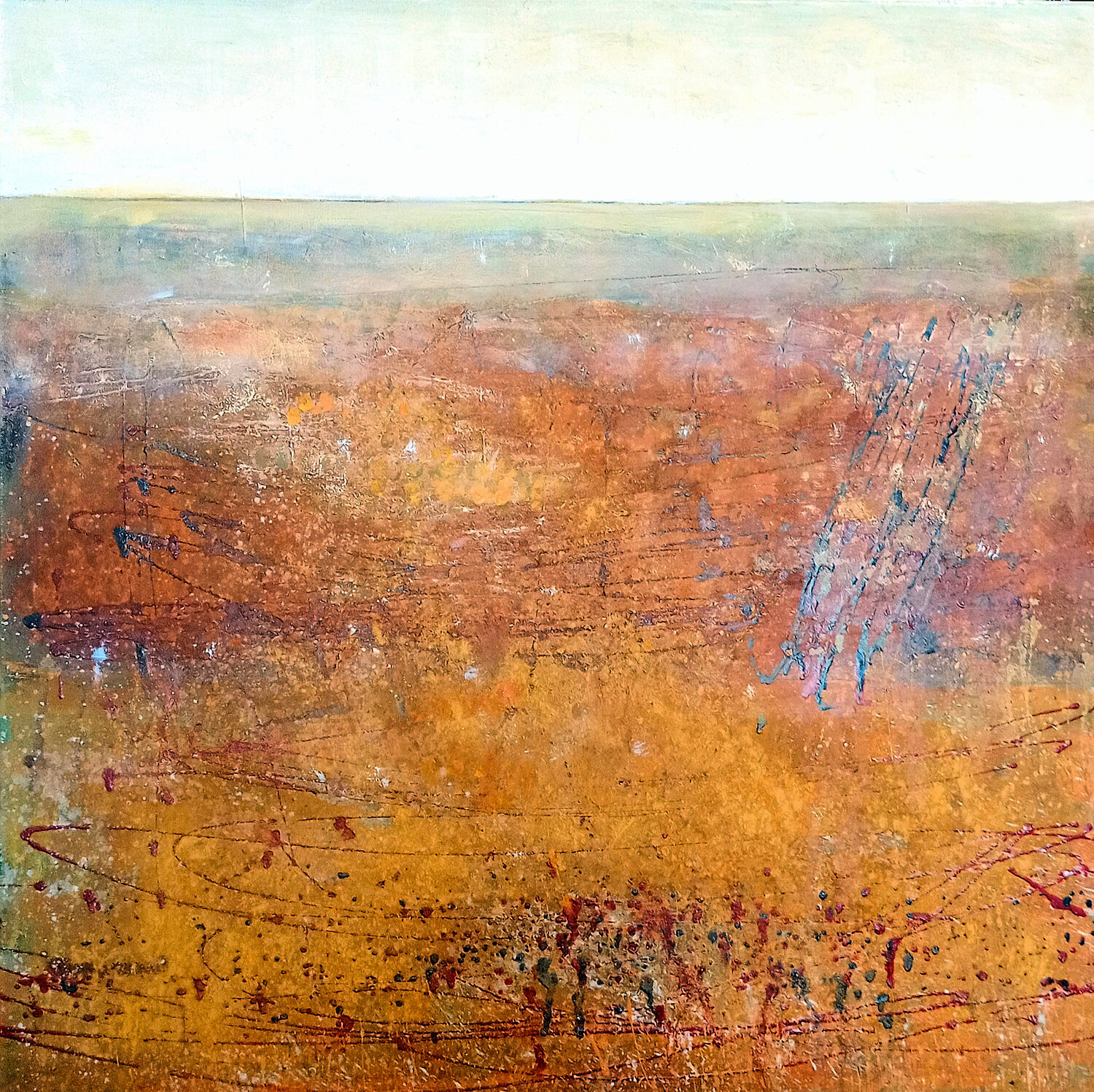 skyline: series2 landscape, ochres Nalini Shanthi Cook
