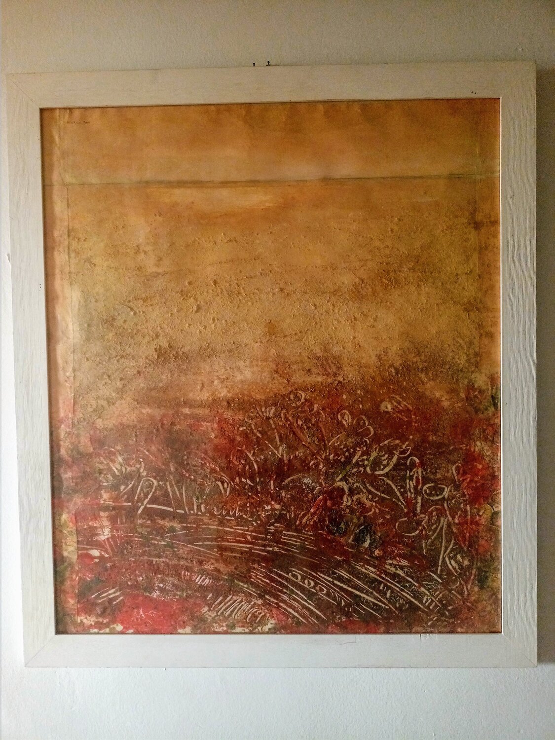 Red desert white heat: series 2 landscape, ochres Nalini Shanthi Cook