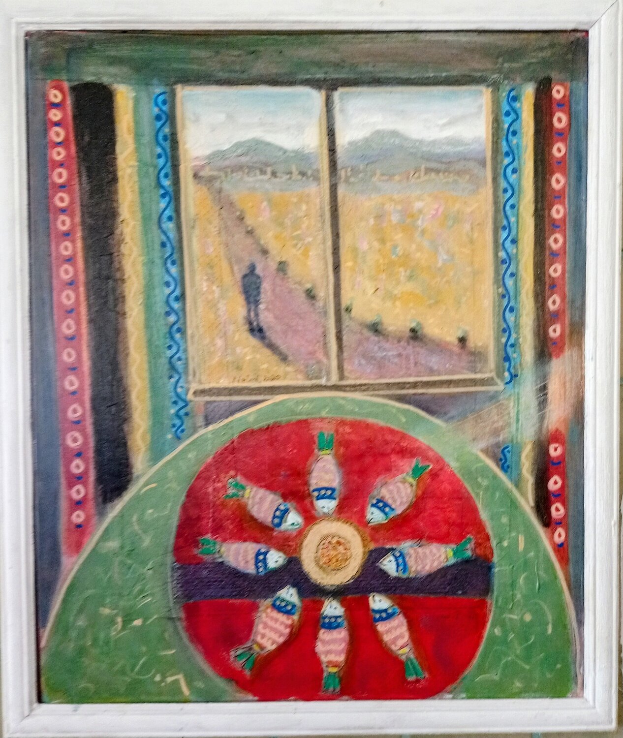 The last supper Nalini Shanthi Cook Original painting for sale