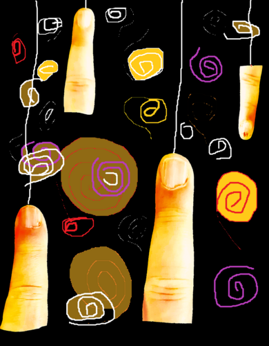 Finger (Hundertwasser) von Torsten Stuß, Digital kaufen auf Singulart