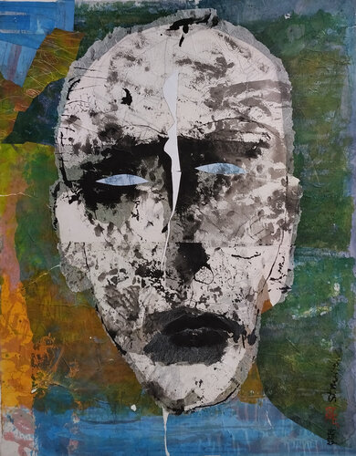 Blaue Augen von Steffen Mertens, Malerei kaufen auf Singulart