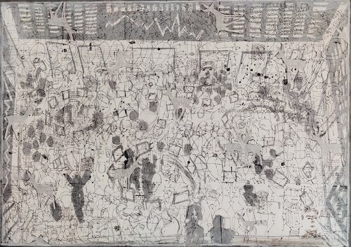 Die scheuen Rehe zieht es nach "Hausse" van Steffen Mertens, Schilderij te koop op Singulart