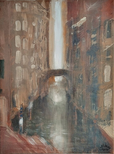 il canale I van Steffen Mertens, Schilderij te koop op Singulart