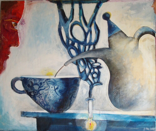Die blaue Stunde van Steffen Mertens, Schilderij te koop op Singulart