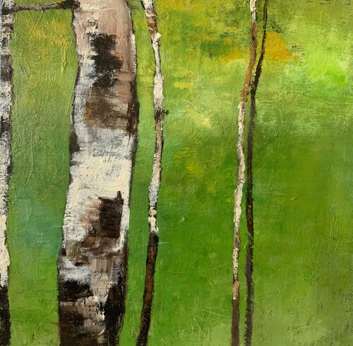 Bouleaux de Kathy Gébelin, Pintura a la venta en Singulart