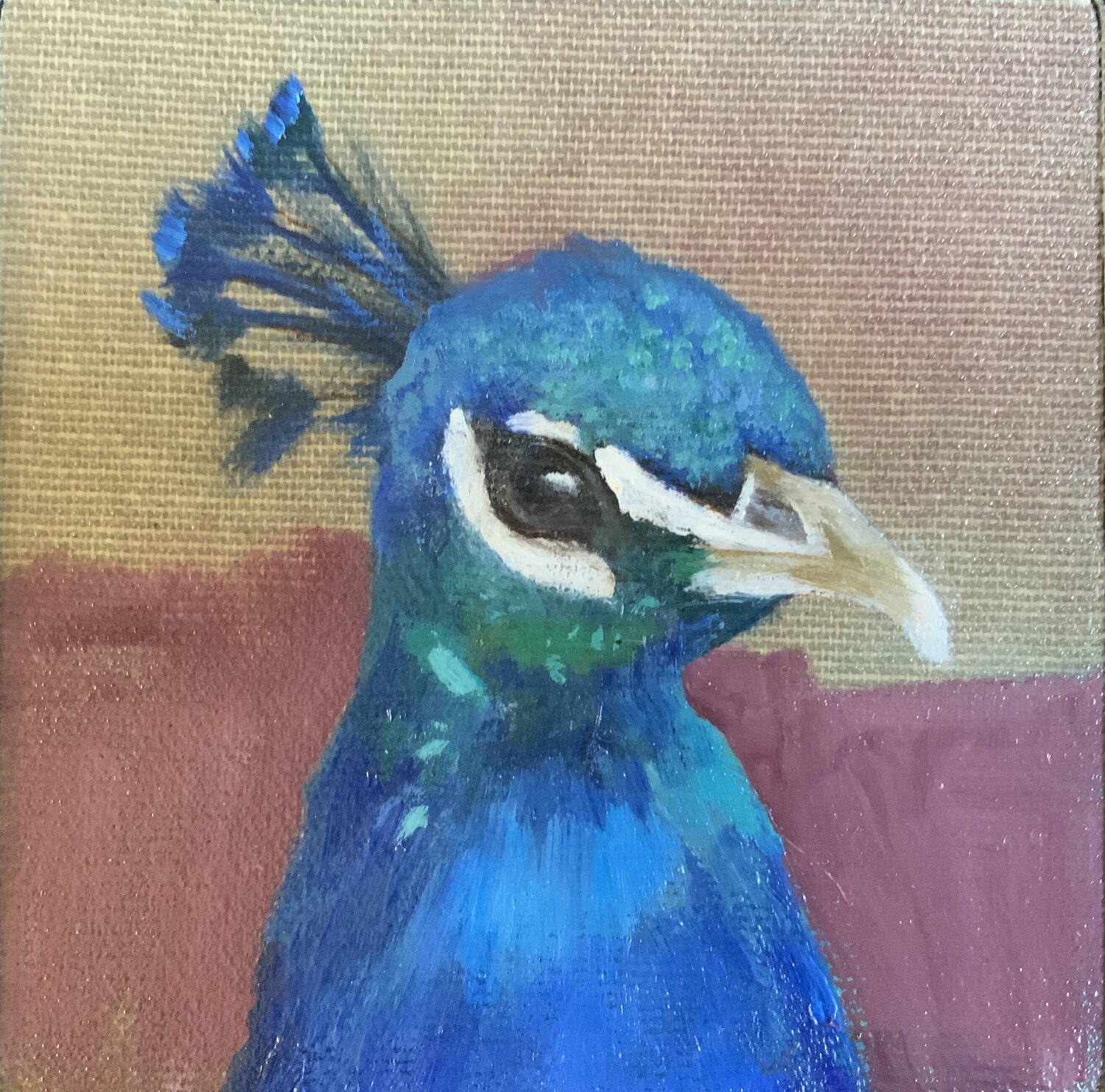 Beauté bleue Kathy Gébelin Original painting for sale