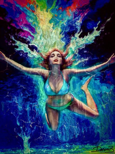 The  underwater lights de Doron B, Digital a la venta en Singulart