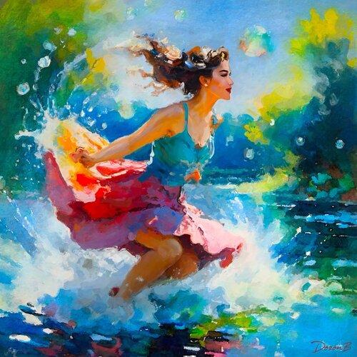 Joyful Splash de Doron B, Digital a la venta en Singulart