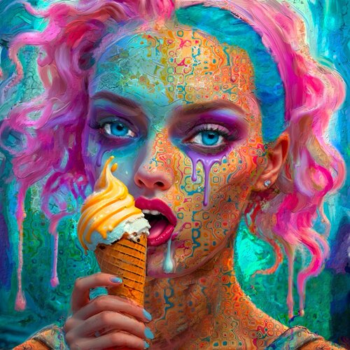 Ice Cream Dream di Doron B, Digitale in vendita su Singulart