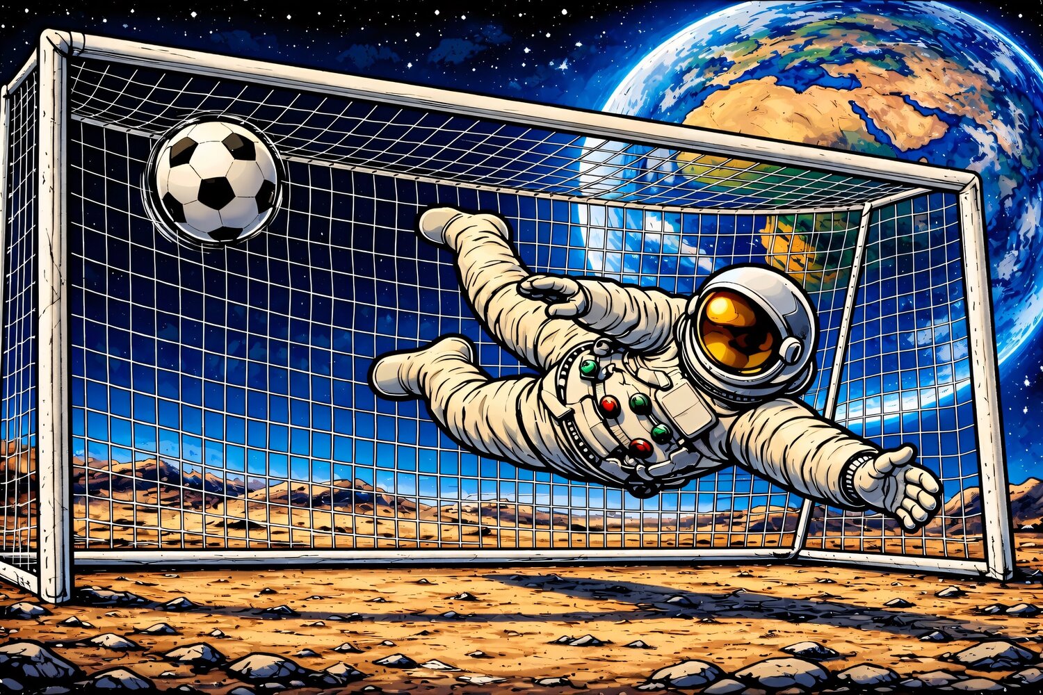 Astronaute gardien de but Doron B