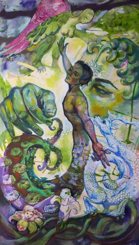 Magician de Velta Emīlija Platupe, Pintura a la venta en Singulart