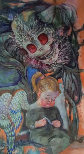 Laviah Counts Pearls de Velta Emīlija Platupe, Pintura a la venta en Singulart
