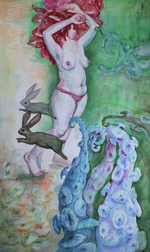 Fool by Velta Emīlija Platupe, Painting for Sale on Singulart