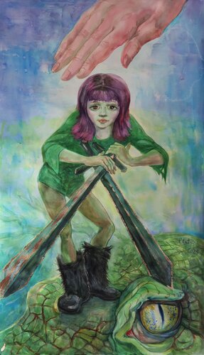 Two of Swords von Velta Emīlija Platupe, Malerei kaufen auf Singulart