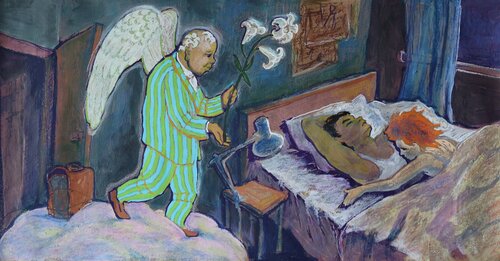 Angel's Visitation par Velta Emīlija Platupe, Autres supports en vente sur Singulart