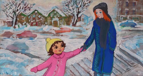 Watermelon Seed with Mother Mary par Velta Emīlija Platupe, Autres supports en vente sur Singulart