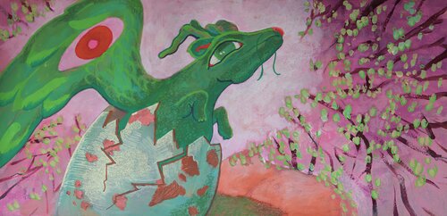 Golden Dragon par Velta Emīlija Platupe, Autres supports en vente sur Singulart