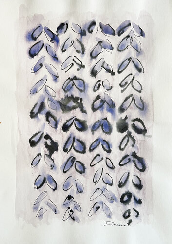 "Dance of Wisteria" van Viktoria Daneva, Werk op papier te koop op Singulart