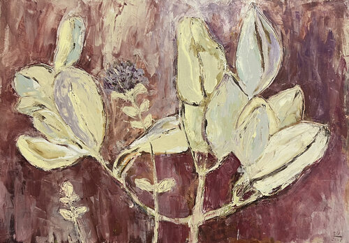 "The Warmth of Autumn Leaf Fall" von Viktoria Daneva, Malerei kaufen auf Singulart