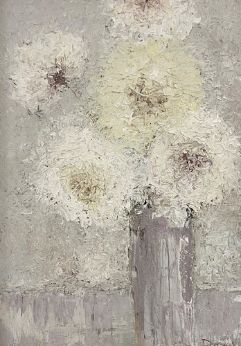 "Silent Light of Chrysanthemums" von Viktoria Daneva, Malerei kaufen auf Singulart
