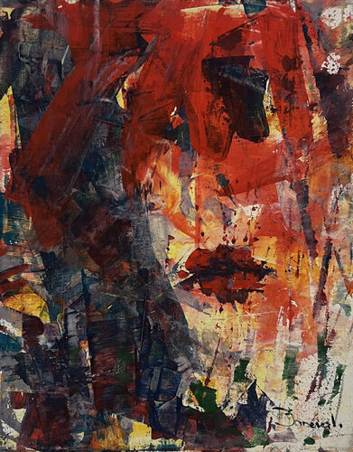 "Flaming Echo" di Viktoria Daneva, Pittura in vendita su Singulart
