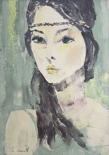 "She knew Silence" di Viktoria Daneva, Pittura in vendita su Singulart