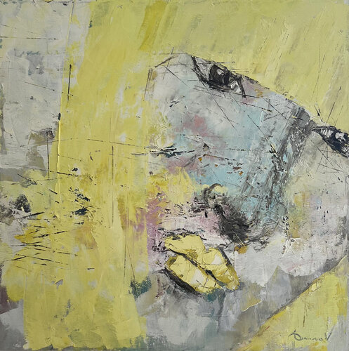 "Yellow Silence" di Viktoria Daneva, Pittura in vendita su Singulart
