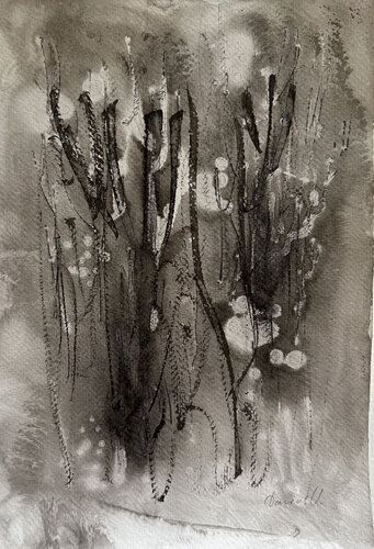 "Night Forest" von Viktoria Daneva, Werk auf Papier kaufen auf Singulart