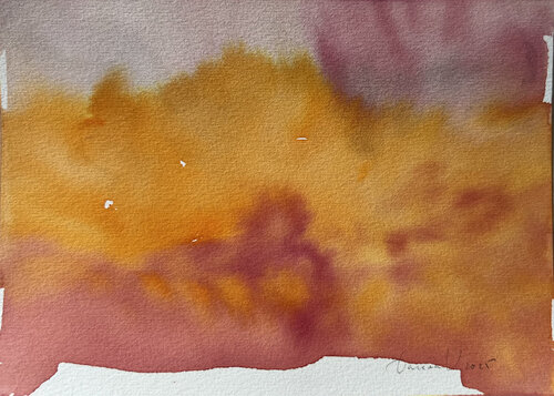“Sunset Flame” von Viktoria Daneva, Werk auf Papier kaufen auf Singulart