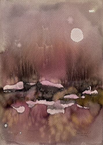 "Moon Echo" von Viktoria Daneva, Malerei kaufen auf Singulart