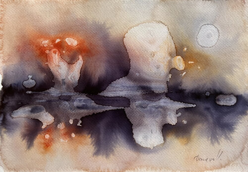 Lake at Dawn von Viktoria Daneva, Malerei kaufen auf Singulart