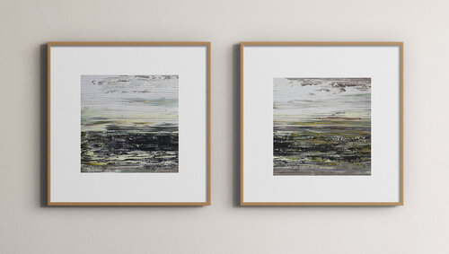 " Two Shores of Silence” par Viktoria Daneva, Peinture en vente sur Singulart