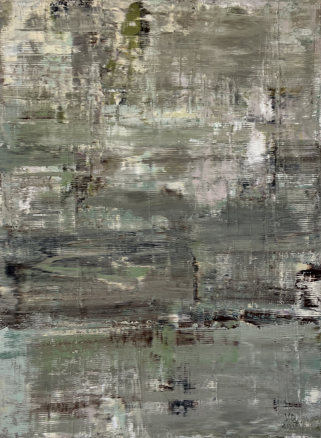 “Echo of Quiet Spaces” Viktoria Daneva Originalgemälde zu verkaufen