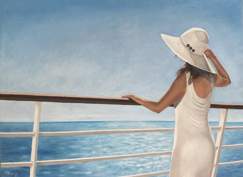 Sur le pont by Virginie MONANGE, Painting for Sale on Singulart
