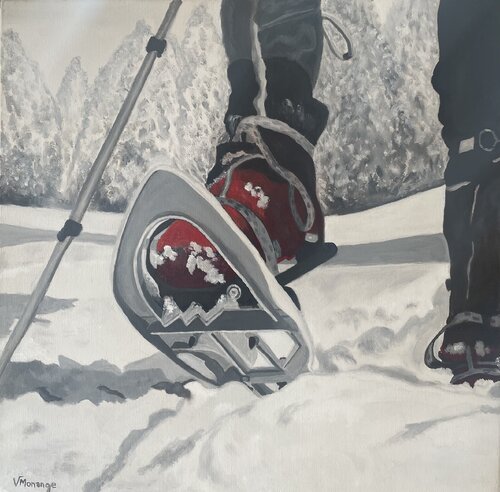 D'un pas alerte by Virginie MONANGE, Painting for Sale on Singulart