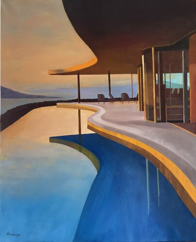 Glass house by Virginie MONANGE, Painting for Sale on Singulart
