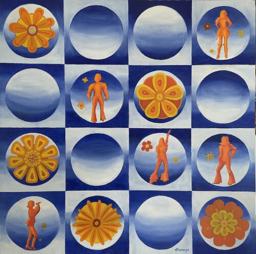 Seventies von Virginie MONANGE, Malerei kaufen auf Singulart