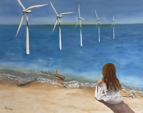 Quel avenir...? by Virginie MONANGE, 油畫 for Sale on Singulart