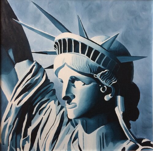 Liberté NY by Virginie MONANGE, 油畫 for Sale on Singulart