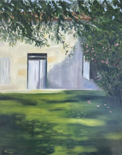 La bastide by Virginie MONANGE, 油畫 for Sale on Singulart