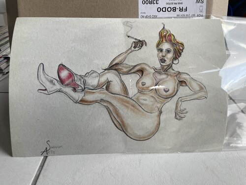 Reproduction sur papier de qualité de "En coeur" van Shank ARTE, Afdruk te koop op Singulart