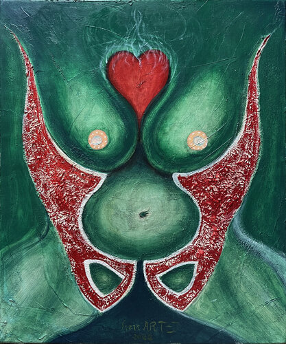 Uterus mask II by Shank ARTE, 絵画 for Sale on Singulart