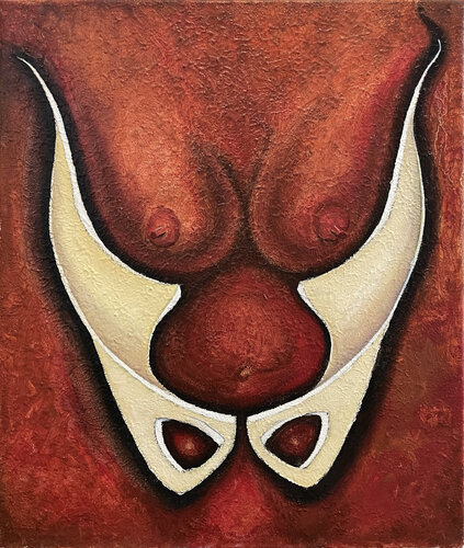 Uterus mask I par Shank ARTE, Peinture en vente sur Singulart